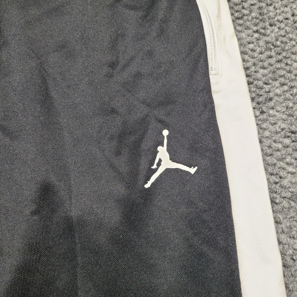 Jordan Pants Mens Small Black Dri-FIT Track Joggers Zip Ankle Jumpman Logo - Picture 3 of 15